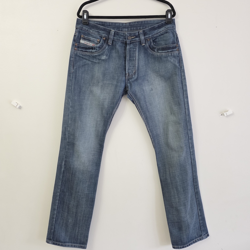 Diesel Straight-Leg Jeans in Faded Blue Wash